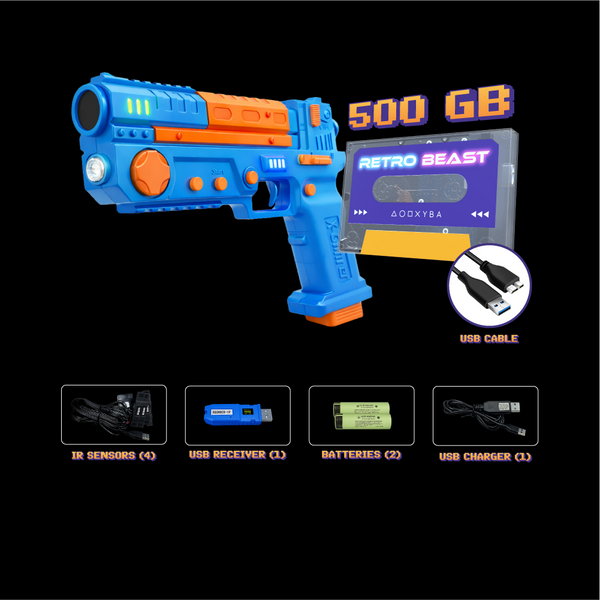 1 Player Set + 653 GAMES (500GB) / Blue